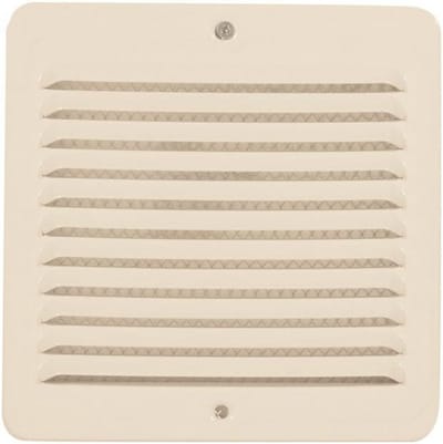 Metalen Ventilatie Rooster mm 150 x 150 Wit met Insectennet