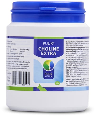 PUUR choline extra (100g) - Natuurlijke Hondensnacks