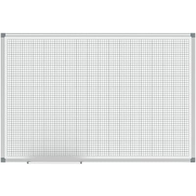 MAULstandard Whiteboard 60 x 90 cm - raster 20 x 20 cm - wit - metaal - 1 stuk - MAUL