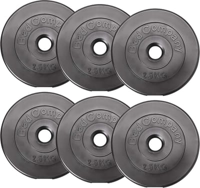 Halterschijven 30/31 mm, kunststof, 15 kg gewichten voor lange en korte halter