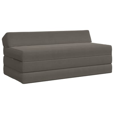 vidaXL - Vouwbare - Sofa - Bed - Lichtgrijs - 120 - x - 60 - x - 49 - cm - Stof