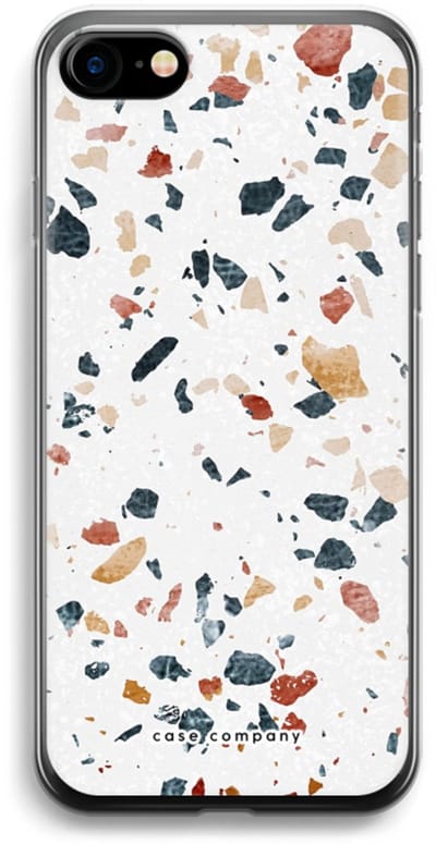 Case Company® - Hoesje geschikt voor iPhone SE 2020 hoesje - Terrazzo N°4 - Soft Cover Telefoonhoesje - Bescherming aan alle Kanten en Schermrand