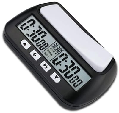 Dailygoods- Schaakklok Digitaal - Draagbaar - Spraakalarm - ABS Materiaal - Eenvoudige Bediening - Multifunctionele Timer