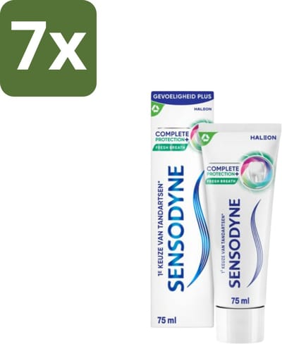 7 x Sensodyne – Tandpasta – Complete Protection + Fresh Breath – 75 ml - Gevoelige Tanden - Tandgevoeligheid - Fris Adem - Mondverzorging - Tandpasta