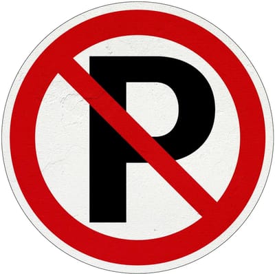 Parkeren verboden bord | Sign Again materiaal | 10 cm