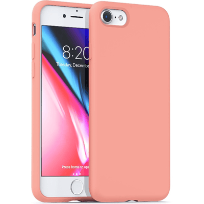 ShieldCase siliconen Hoesje geschikt voor Apple iPhone SE 2022 hoesje - optimale bescherming - perfecte pasvorm - TPU Materiaal - roze