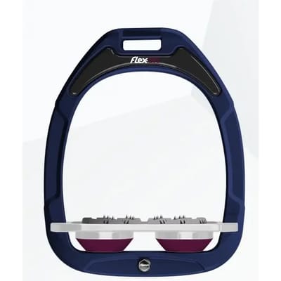 Ultra Grip Plat Stijgbeugels Marine/Grijs/Pruin Flex-On Green Composite