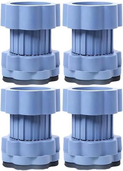 Wasmachine Verhogers - Apparaat Voetstukken - Stabiliseren Apparaten - Verstelbare Hoogte - 4 Stuks - Blauw