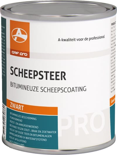 OAF PRO Scheepsteer 750 ml - Voor Onderwatergedeelten van Metalen, Houten, Betonnen en Polyester vaartuigen