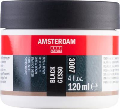 Amsterdam Zwarte gesso 3007 | mini 120 ml