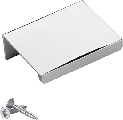 SOTECH meubelgreep Blanket Jane 50 mm gepolijst chroom BA 32 mm kastgreep voor montage aan de binnenzijde van het front incl. bevestigingsschroeven