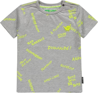Tumble 'n dry Jongens Shirt Tristiano - Grey Melange - Maat 74