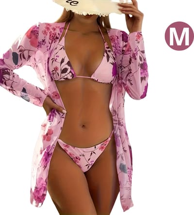 Nivard Bikini Dames - Meisjes Bikini - Badpak - Push Up - Vrouwen Badkleding - Zwemmen - Sexy Set - Top & Broekje - Roze - Maat M