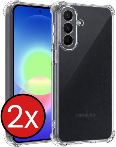 Hoesje - 2 Stuks - Geschikt voor Samsung Galaxy A27 - Sterk & Shockproof - Back Cover - Siliconen Case - Telefoon Hoes Shock Proof - Telefoonhoes - Transparant