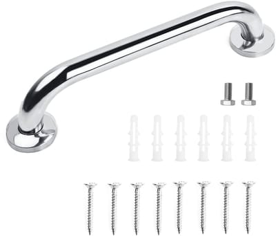 Dailygoody - Handgreep - Douche handgreep - Veiligheid voor senioren - 30 cm - Roestvrij staal - Antislip badgreep - Geschikt voor badkamer - Zilver