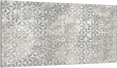 TMK ArtDeko Serie - Glazen Beschermplaat voor Fornuis - 90x52 cm - Grijs
