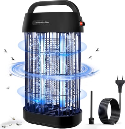 Muggenlamp voor binnen en buiten - UV-elektrische vliegenvanger met draagbare haak, 16 W, 3000 V