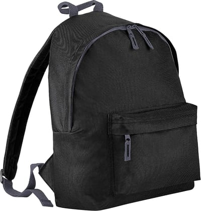 Bagbase Junior Fashion Rugzak / Rugzak (14 Liter) (Pakket van 2) (Zwart)