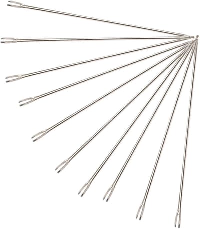 10 Stuks Naalden voor het Uittrekken van Poppenhaar, Haaknaalden voor Poppenmaken, Uittreknaald voor Haakwerk (0.6mm)