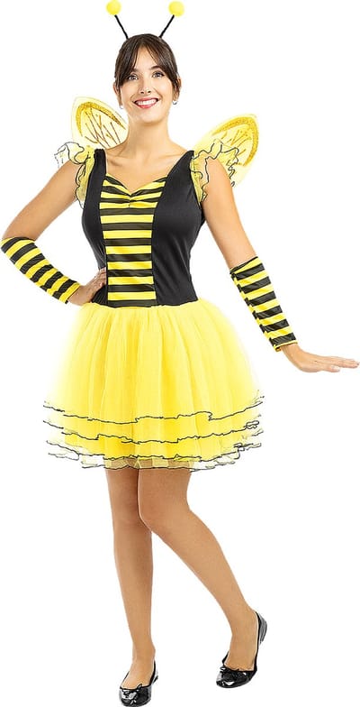 FUNIDELIA Bijen Kostuum voor Vrouwen - Maat: S - Geel