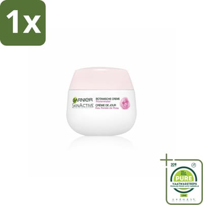 1 x Garnier - SkinActive - Botanische Dagcrème - Rozenwater - Droge & Gevoelige Huid - 50 ml - Dagcrème - Rozenwater - Droge Huid - Gevoelige Huid - Hydraterende Crème
