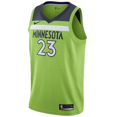 Nike NBA Speler Jersey Swingman Editie - Timberwolves Butler #23 Heren Tops Groen 877213-316 M green