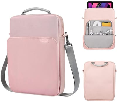 Somstyle Tas met Tablethoes Geschikt voor 9-11 Inch Tablets - Draagtas met Schouderriem - Roze