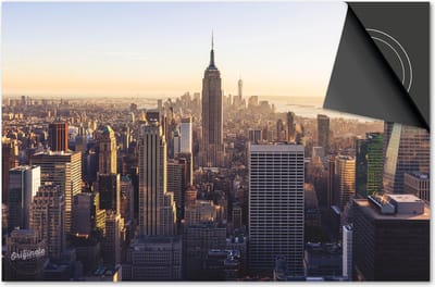 Inductie beschermer 60x60 - afdekplaat inductie mat - Dietrix Kookplaat beschermer - Exclusief - Steden - New York Kleur