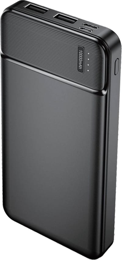 MaXlife, Powerbank 10000mAh 2 USB Uitgangen 2.4A, Zwart
