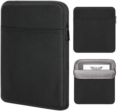 Dailygoods - Tablet Sleeve Case - Beschermende Tas - Splash-proof - Zwart - Dual Pockets - Geschikt voor Kindle Scribe 10.2 inch 2022