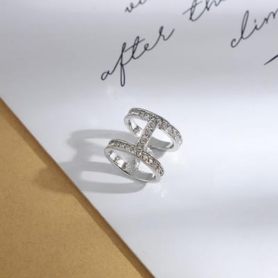 Dames' S Het Brief Zijden Sjaal Gesp Strass Broches Voor Vrouwen Metalen Broche Speld Vierkante Sjaal Zoom Kleding Accessoires zilver