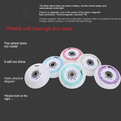 Reservewielen Rolschaatsen - Inline Skate Wielen - Binnen en Buiten - ABEC-9 Kogellagers - 72 mm - Groen