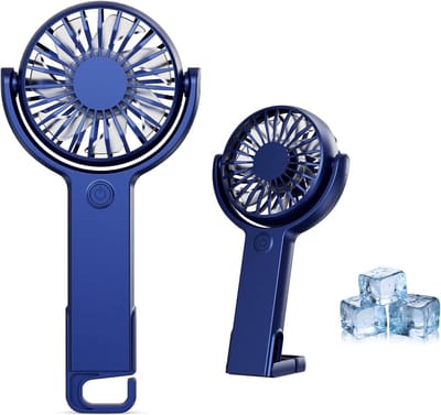 Handventilator - Tafelventilator - Tafelventilator Oplaadbaar - Handventilator Mini - 5 Snelheden - Elektrische Usb-Ventilator - Voor Buiten, Kantoor, Reizen, School, Thuis En Make-Up