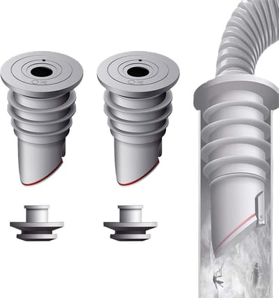 35-40mm Siliconen Afvoerstoppen voor Afvoerbuis - 2 Stuks, Afvoerslangafdichting voor Wasmachine, Badkamer en Keuken