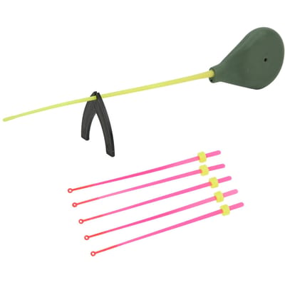IJsvishengel Kit Mini IJsvishengel met Top Tip Draagbare Visuitrusting voor Wintervissen 14cm gray