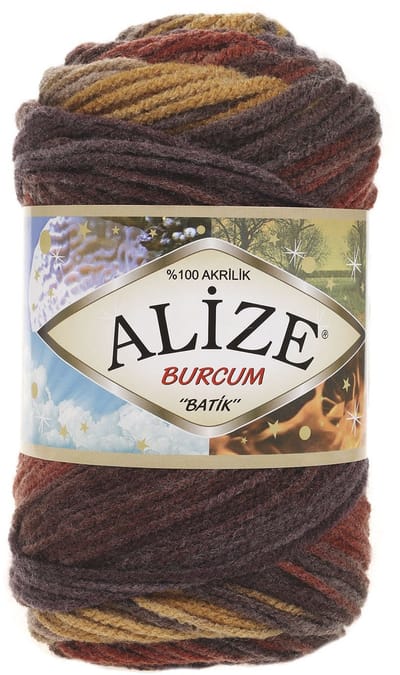 Alize Burcum Batik 3379 Pakket 5 bollen 100 Gram