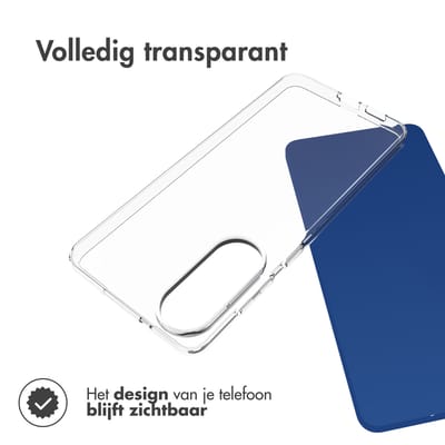 Accezz Hoesje - Geschikt voor Samsung Galaxy S25 Edge - Clear Backcover - Transparant