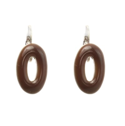 Behave - Ronde oorsteker bruin - Minimalistische stijl