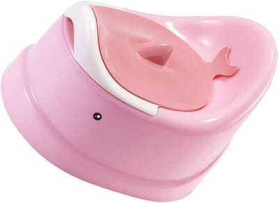 Potty Training Toilet - Kinderpotje Reispotje - Zindelijkheidstraining Thuis - Compact En Draagbaar - 30x23.5x21.5cm - Roze
