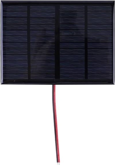 Zonnepaneel - Zonnelader - Outdoor opladen - Hoge conversieratio - 14.2 x 8.8 cm - Zwart