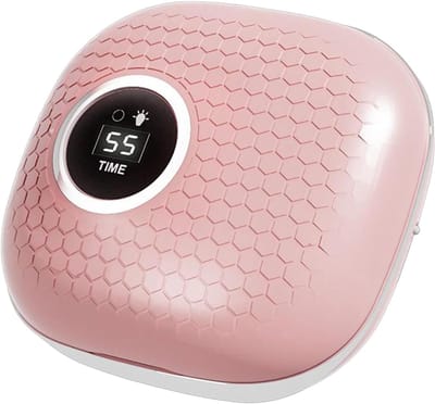Gecombineerde Smart Reach-lensreiniger: een combinatie van onhoorbare reiniging, LED-verlichting, make-upspiegel en draagbare opbergcase voor uitgebreide verzorging met diverse reinigingsmethoden（Roze）