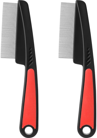 Allecto - Fijne Tand Kam - Haar Styling Tool - Zwart - Ontwarren en Plagen - Geschikt voor Vrouwen en Mannen - 2 Stuks