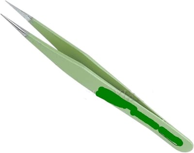 Precisie Pincet - Haarverwijderaar - Kleine Taken - Antistatische Punt - 12 cm - Groen