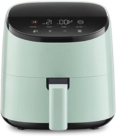 Slimme Heteluchtfriteuse - Mini Oven - Gezond Koken - 4-in-1 Functionaliteit - 300 Gram - Groen