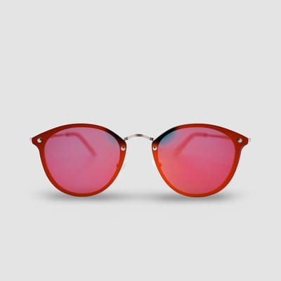 Montuurtjevoorjou - Dust Red - Zonnebril - Dames - Heren - Festival Bril - Rood