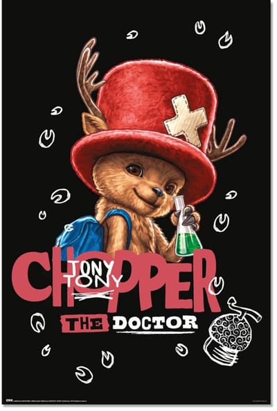 One Piece poster - Tony Chopper - Piraat - Dokter - Manga - Anime - Japan - 61 x 91.5 cm