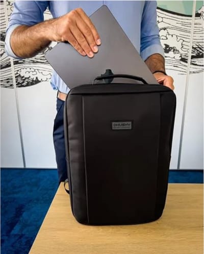 Husky rugzak Office 12 liter zakelijk design stadsrugzak - Zwart