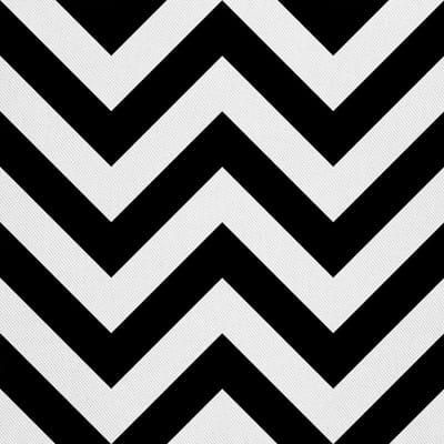 Buiten decoratiestoffen Oxford - Motief Zwarte Zigzag