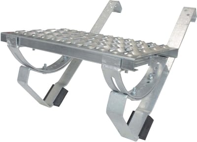 Looprooster Set voor Golfdakpannen 120cm Zilver - Veilige Daktoegang & Inspectie
