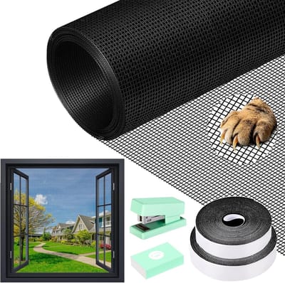 SnelShoppen - Vliegenscherm voor Ramen 120 x 250 cm - Makkelijk te Installeren, Geschikt voor Thuis, Tuin, Camping - Bescherming tegen Insecten en UV-
